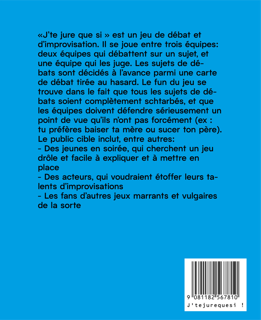 Arrière de la boîte
